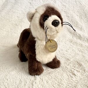 Aurora Miyoni Black Footed Ferret  Stuffed Animal 10" Plush Soft Brown Toy Pet